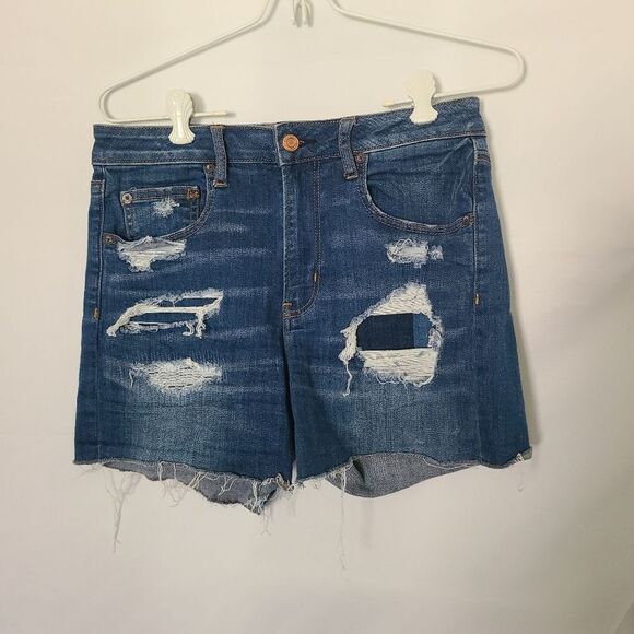 American Eagle Outfitters Distressed Super Hi-rise Shortie size 6 - Picture 1 of 5